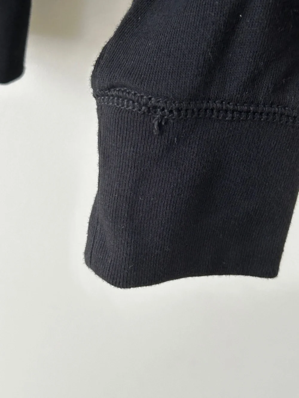 Alexander Wang Black Cotton Funnel Neck Sweatshirt
